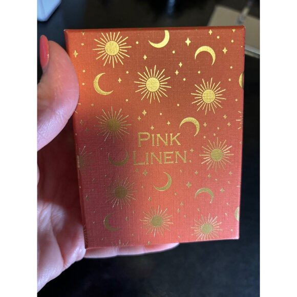 Pink Linen Glass Stone Earrings Lead Safe Nickel Free Elegant Dangle Design - Picture 5 of 5